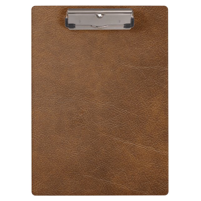 Brown leather  clipboard (Front)