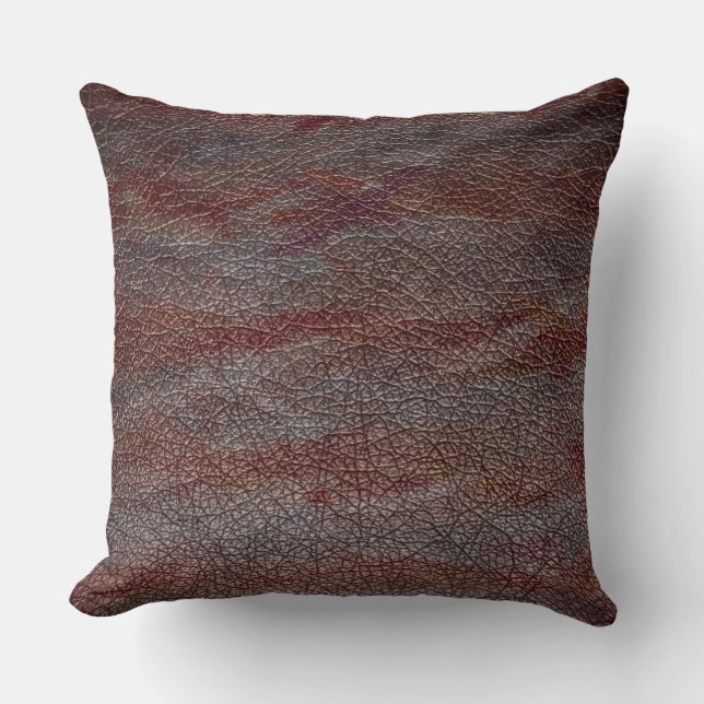 Brown Leather Cushion (Front)