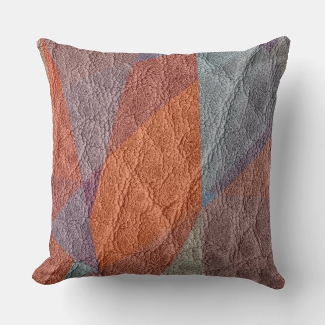 Brown Leather Cushion (Front)