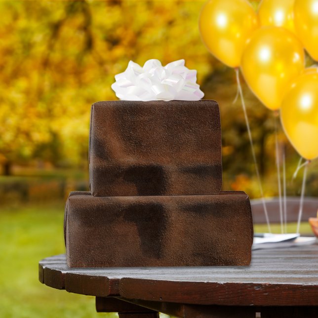 Brown Leather Look-Like Coat Wrapping Paper (Creator Uploaded)