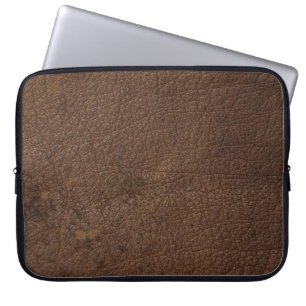Brown Leather Masculine Rustic Skin Laptop Sleeve