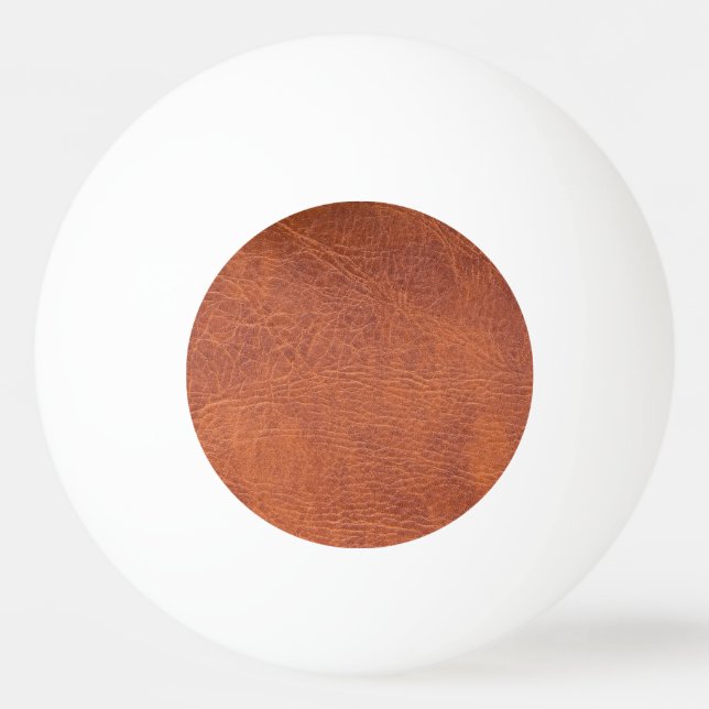 Brown leather ping pong ball (Front)