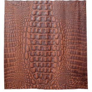 Brown leather texture backgroundabstract,aged,anim shower curtain
