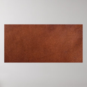 Brown leather texture poster
