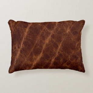 Brown leather textureleather,texture,abstract,acce decorative cushion