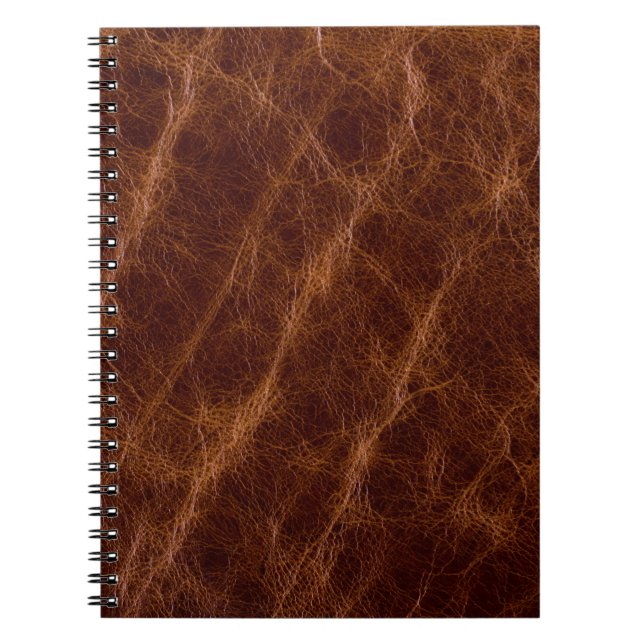 Brown leather textureleather,texture,abstract,acce notebook (Front)