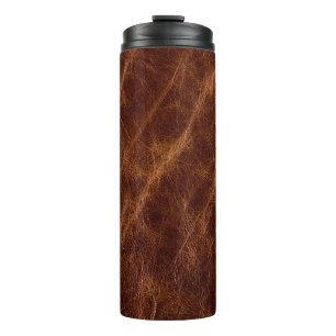 Brown leather textureleather,texture,abstract,acce thermal tumbler