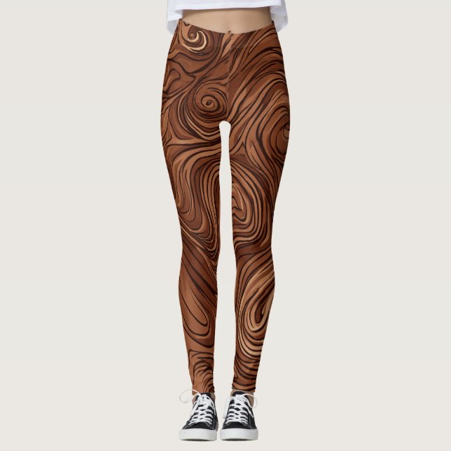Brown Leggings – Stylish, Comfortable & Versatile  (Front)