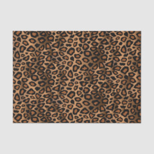 Brown Leopard Design Pattern Tissue Paper