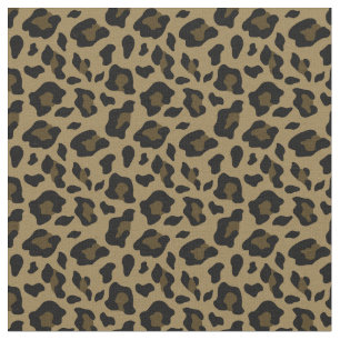 brown leopard pattern animal print fabric