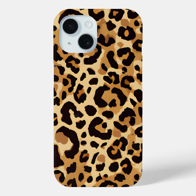Brown Leopard Print Case-Mate iPhone Case (Back)