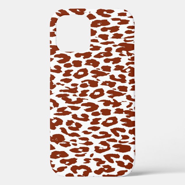 Brown Leopard Print Skin Case-Mate iPhone Case (Back)