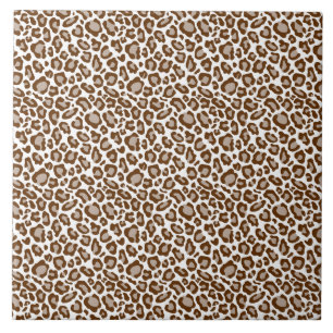 Brown Leopard Print Tile