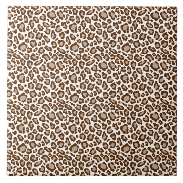 Brown Leopard Print Tile (Front)