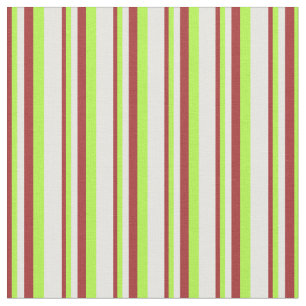 Brown, Light Green, and Mint Cream Lines Fabric