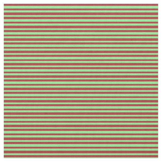 Brown & Light Green Coloured Striped/Lined Pattern Fabric (Close Up)