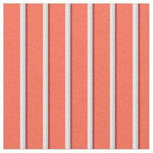 Brown, Light Grey, White, and Red Lines Pattern Fabric