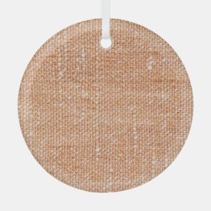 Brown Linen Canvas Texture Background Glass Tree Decoration