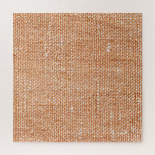 Brown Linen Canvas Texture Background Jigsaw Puzzle