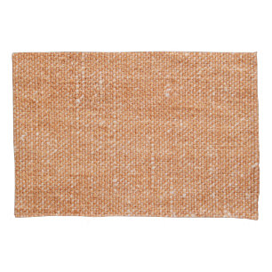 Brown Linen Canvas Texture Background Pillowcase