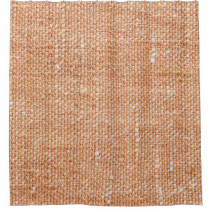 Brown Linen Canvas Texture Background Shower Curtain