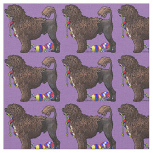 Brown Lion Portuguese Water Dog with Float Line P Fabric