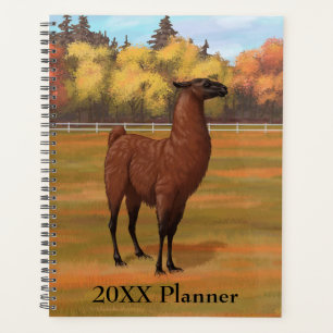 Brown Llama in Autumn Farm Pasture Planner