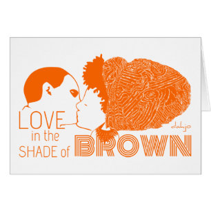 BROWN LOVE in ORANGE