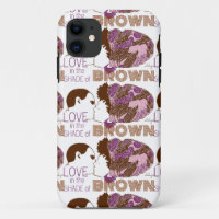 BROWN LOVE in PURPLE & PINK