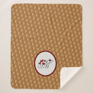 Brown lover sherpa blanket