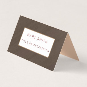 Brown Luxury Business Card