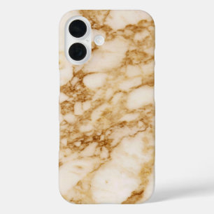 Brown Marble iPhone 16 Case