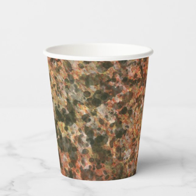 Brown Marble Coffee Cups  (Back)