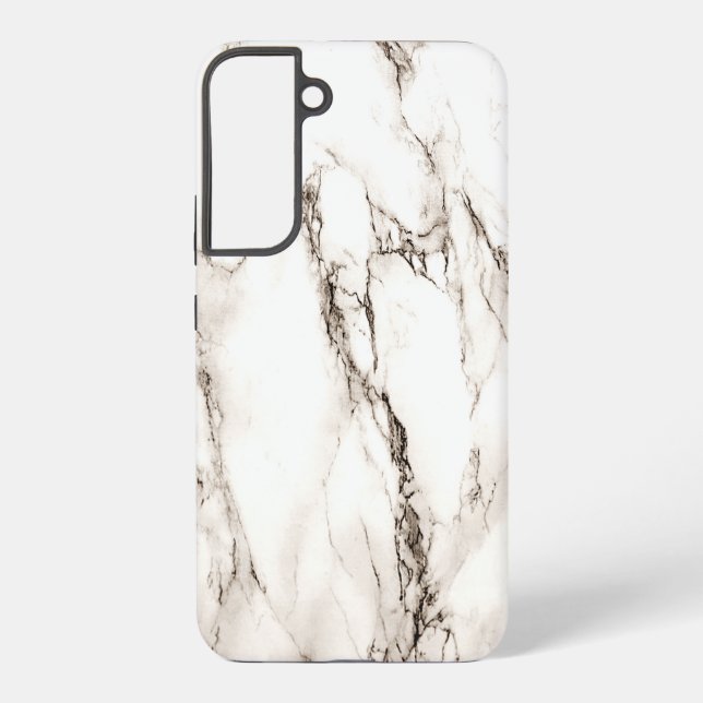 Brown Marble Samsung Galaxy S22+ Case (Back)