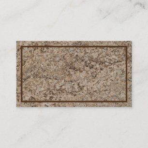 Brown Marble Textured Business Card