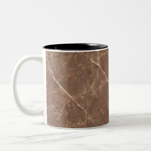 Brown Marbled Mug  (Left)