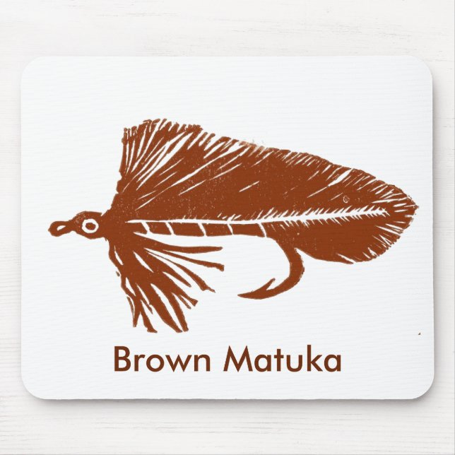 "Brown Matuka" Classic Trout Fly Mousepad (Front)
