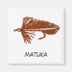 "Brown Matuka" Flyfishing Art Magnet
