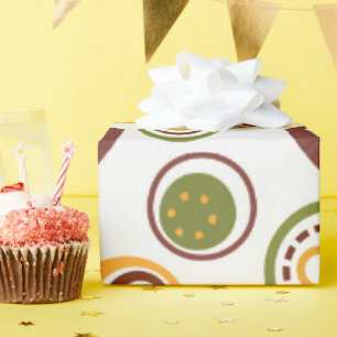 Brown MCM Jawbreakers Wrapping Paper