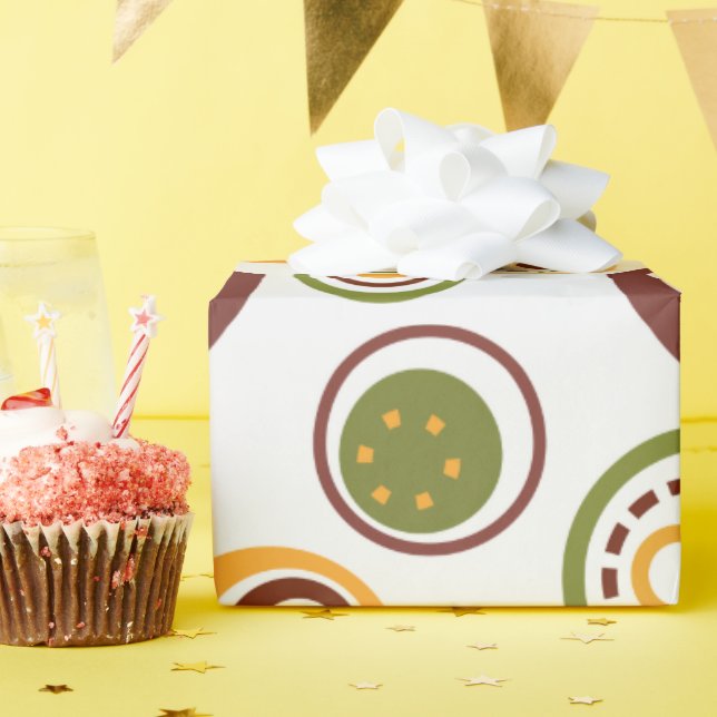 Brown MCM Jawbreakers  Wrapping Paper (Birthday Party)