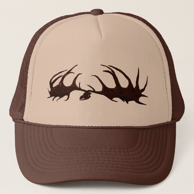 Brown Megaloceros Skull Hat (Front)