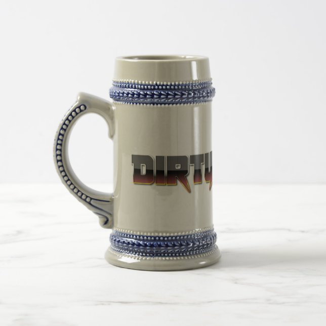 Brown Metal Dirty Habits Stein (Left)
