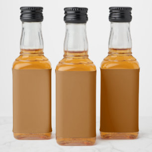 Brown Mini Liquor Label