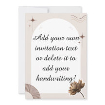 Brown Minimalist Boho Notes Customisable