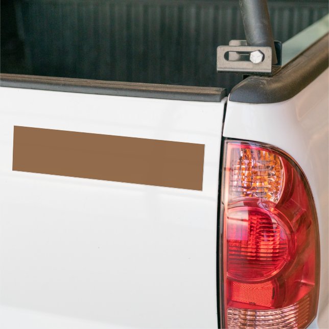 Brown Minimalist Bumper Sticker | Clean Modern Des (On Truck)