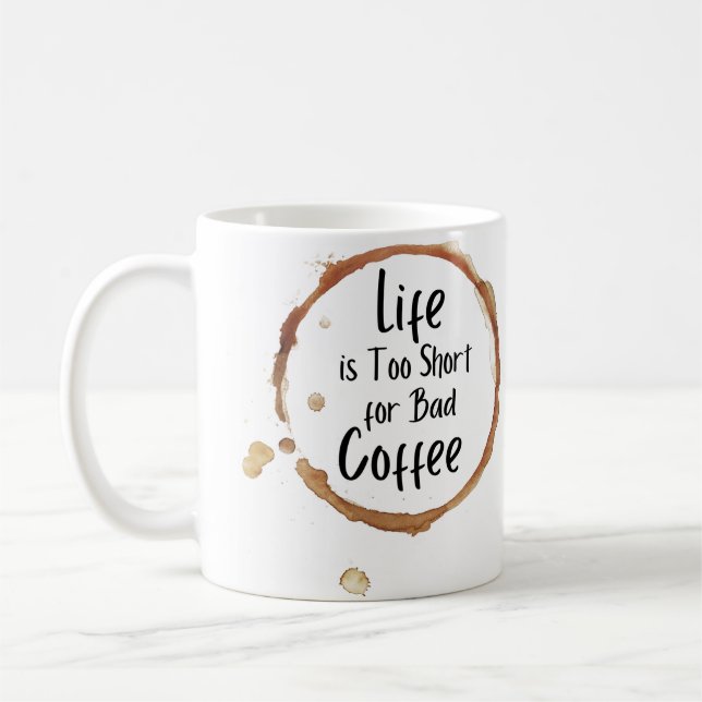 Brown Modern  Coffee Mug (Left)