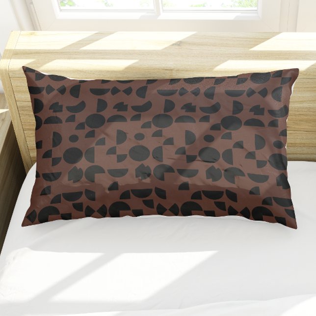Brown Modern Elegant Geometric Tribal Pillowcase (Brown Modern Elegant Geometric Tribal Pillow Case)