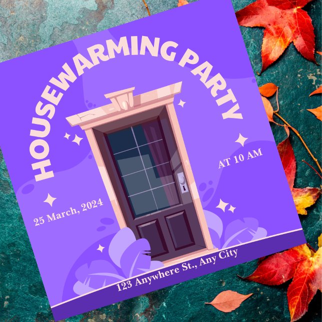 Brown Modern Housewarming Party Invitation (Creator Uploaded)