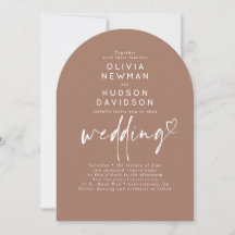 Brown Modern Minimalist Wedding Photo Arch