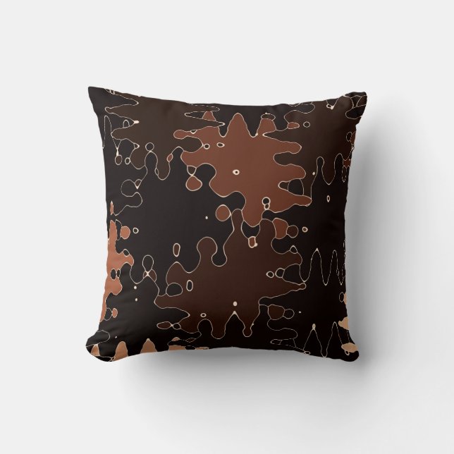 Brown Modern Unique Trendy Style Cushion (Front)